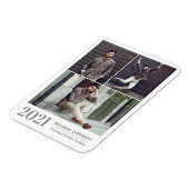 Maskuline Uni Foto Abschluss Ankündigung Magnet (Linke Seite)