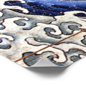 Maskuline Wave, Hokusai Poster (Ecke)