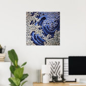 Maskuline Wave, Hokusai Poster (Heimbüro)