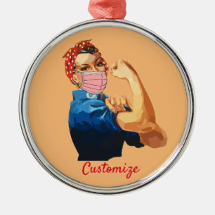Maskuline weibliche Ermächtigung Thunder_Cove  Ornament Aus Metall