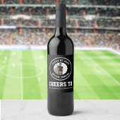 Maskuliner Foto Abschluss Weinetikett