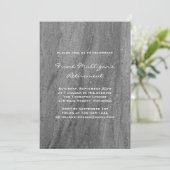 Maskulinische Granitruhende Party Einladung (Stehend Vorderseite)