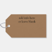 Maskulinisches Flugzeug des Vintagen Krieges Geschenkanhänger (Rückseite Horizontal)