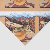 Maskulinisches Flugzeug des Vintagen Krieges Seidenpapier (Detail)