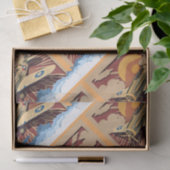 Maskulinisches Flugzeug des Vintagen Krieges Seidenpapier (Geschenk)