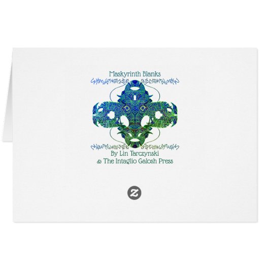 Maskyrinth: Green Man Card (Rückseite Horizontal)