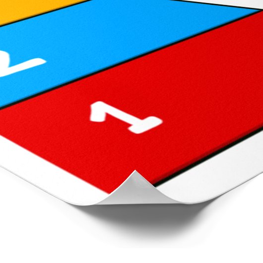 Maslow-Pyramidenposter Poster (Ecke)