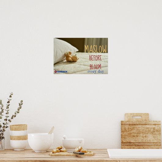 Maslow vor Bloom Poster (Küche)