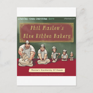Maslows Bäcker-Hierarchie Postkarte