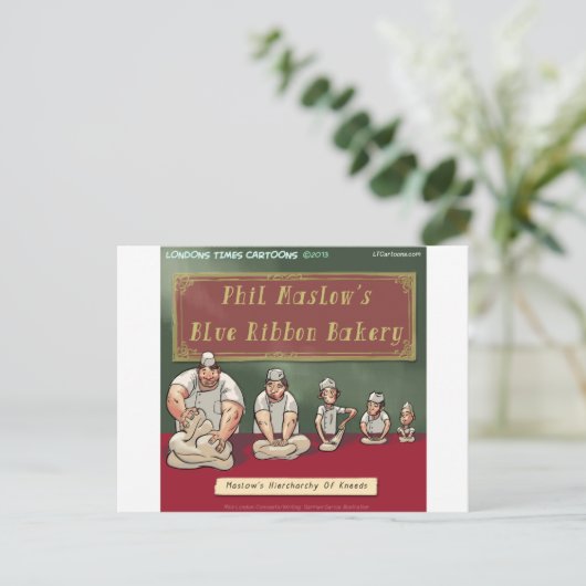 Maslows Bakers Heirchachy Postkarte (Stehend Vorderseite)