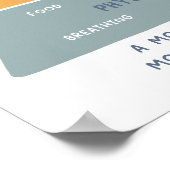 Maslow's Hierarchy of Needs BoHo Unterrichtspopste Poster (Ecke)