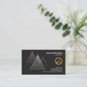 Maslows Theorie-Dreieck CEO-Vorsitzender Visitenkarte (Stehend Vorderseite)