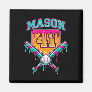 Mason 41 Meme Eiscreme-Tropf Bysebyll Geburtstagsk Magnet