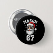 Mason 67 Cooler Weihnachtsmann Weihnachten Sechs S Button (Vorne & Hinten)