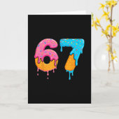 Mason 67 Eis-Drip-Meme Six Seven Karte (Gelbe Blume)