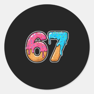 Mason 67 Eis Drip Meme Six Seven Lustig (auf C Runder Aufkleber