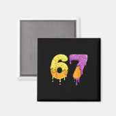 Mason 67 Eis-Drip-Meme Six Seven Lustig Magnet (Vorderseite/Rückseite)