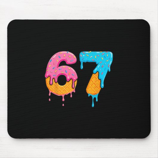 Mason 67 Eis-Drip-Meme Six Seven Mousepad (Vorne)