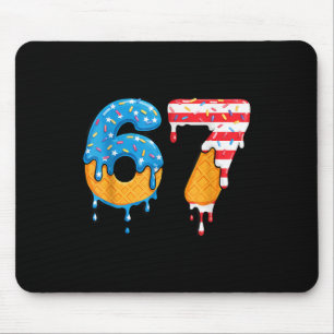 Mason 67 Eis Drip Meme Six Seven USA-Flagge Fu Mousepad