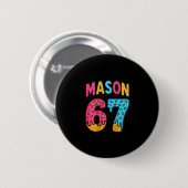Mason 67 Eiscreme Meme Lustig Sechs Sieben (auf Ck Button (Vorne & Hinten)