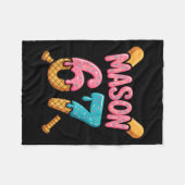 Mason 67 Eiscreme-Tropf-Baseball Fleecedecke (Vorderseite (Horizontal))