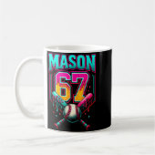Mason 67 Funny Ice Cream Drip Baseball Ice Cream D Kaffeetasse (Links)