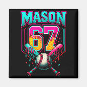 Mason 67 Funny Ice Cream Drip Baseball Ice Cream D Magnet (Vorne)