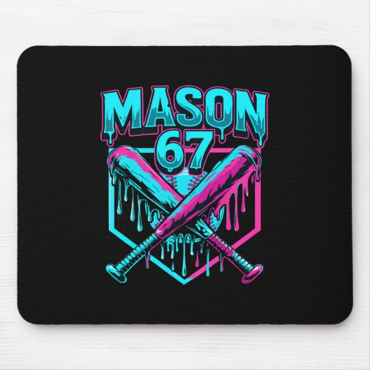Mason 67 Funny Ice Cream Drip Sell Meme Graphics  Mousepad (Vorne)