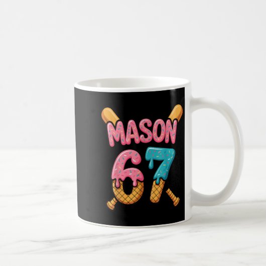 Mason 67 Ice Cream Drip Baseball Kaffeetasse (Rechts)
