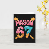 Mason 67 Ice Cream Drip Baseball  Karte (Gelbe Blume)