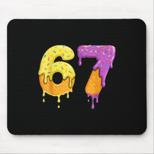 Mason 67 Ice Cream Drip Meme Sechs Sieben Lustig Mousepad