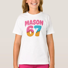 Mason 67 Ice Cream Meme Funny Six Sieben Mason Eis T-Shirt
