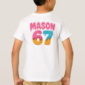 Mason 67 Ice Cream Meme Funny Six Sieben Mason Eis T-Shirt (Rückseite)