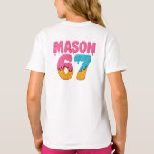 Mason 67 Ice Cream Meme Funny Six Sieben Mason Eis T-Shirt (Rückseite)