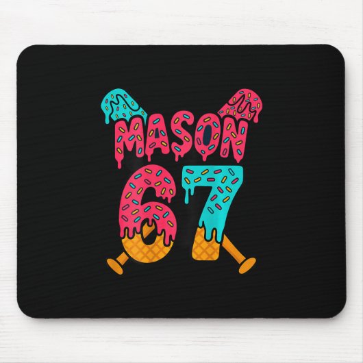 Mason 67 Lustige Eis Drip Verkauf Meme Design 1 Mousepad (Vorne)