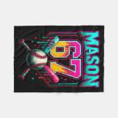 Mason 67 Lustige Eiscreme-Tropf Baseball Eiscreme Fleecedecke (Vorderseite (Horizontal))