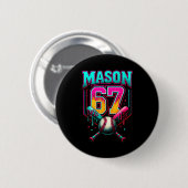 Mason 67 Lustige Eiscreme-Tropfen Baseball Eiscrem Button (Vorne & Hinten)