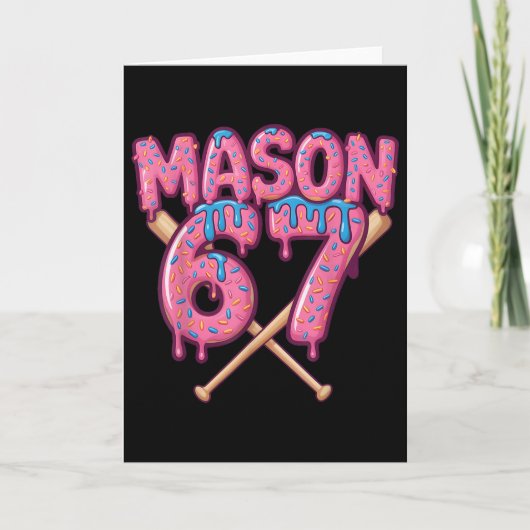 Mason 67 Lustiger Eis-Drip Bysebyll Meme  Karte (Vorderseite)