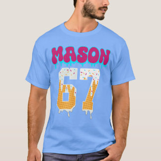 Mason 67 Lustiger Eiscreme-Tropf Baseball Eiscreme T-Shirt