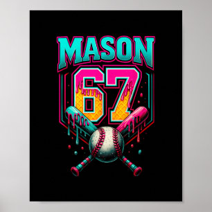 Mason 67 Lustiger Eiscreme-Tropfen Bysebyll Eiscre Poster