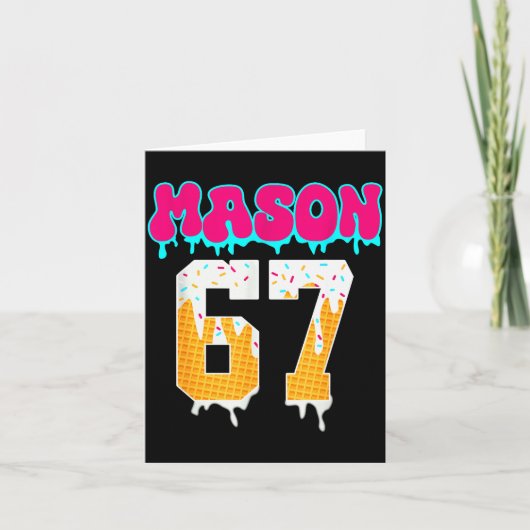 Mason 67 Lustiges Eis-Drip-Baseball-Eis-D Karte (Vorderseite)