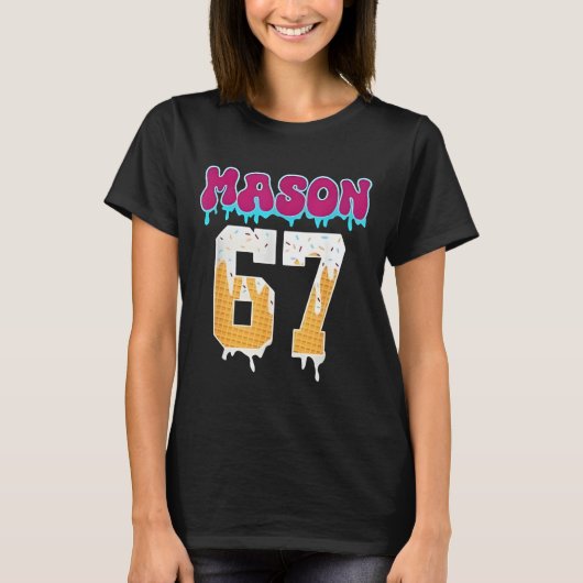 Mason 67 Lustiges Eis-Drip Baseball Eis D T-Shirt (Vorderseite)