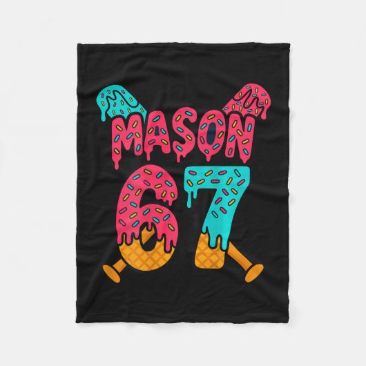 Mason 67 Lustiges Eis-Drip-Sell-Meme-Design 1 Fleecedecke (Vorderseite)
