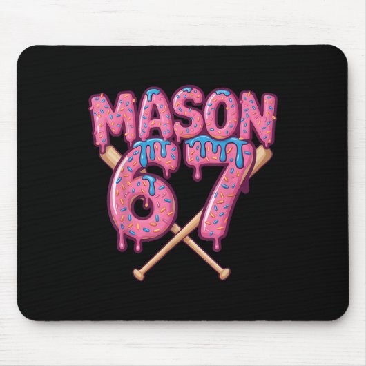 Mason 67 Lustiges Eiscreme-Tropf Bysebyll Meme Mousepad (Vorne)