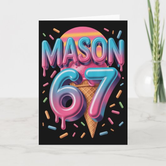 Mason 67 Meme Eiscreme Bysebyll Drip _1 Karte (Vorderseite)