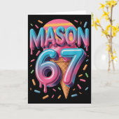 Mason 67 Meme Eiscreme Bysebyll Drip _1 Karte (Gelbe Blume)
