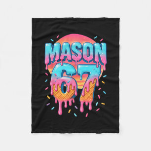 Mason 67 Meme Eiscreme Verkauf Tropfen 6 7 Sechs S Fleecedecke