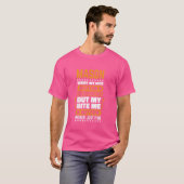 Mason Bite Me Button arbeitet Mauerwerk und Brickl T-Shirt (Vorne ganz)
