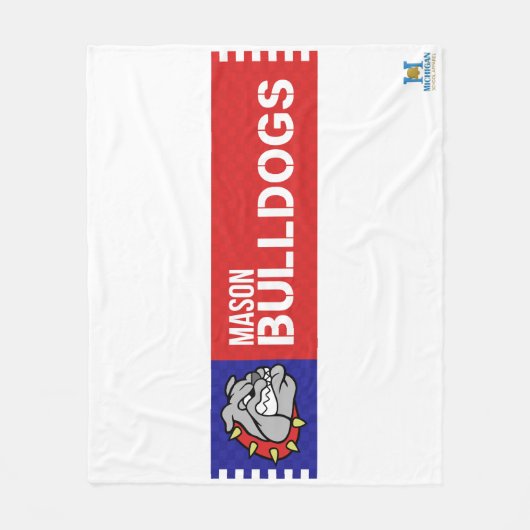 Mason Bulldogs #2 Fleecedecke (Vorderseite)