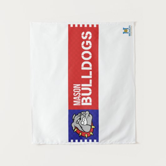 Mason Bulldogs #2 Wandteppich (Vorderseite)